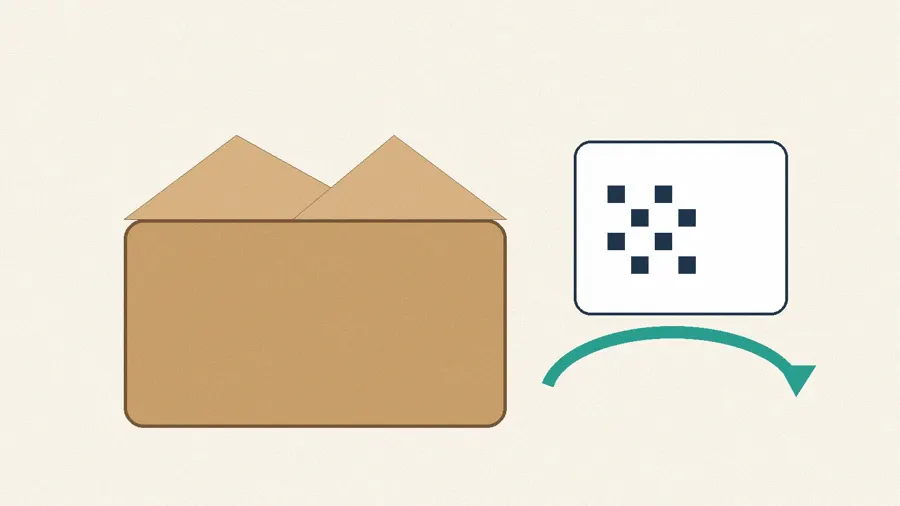 Packaging insert card designed to drive repeat orders in an ecommerce package