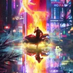 LumiPoster — سايبربانك — تنين النيون