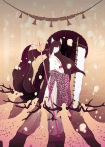 LumiPoster — Anime girl and lanterns