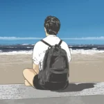 LumiPoster — Meditation on the seashore