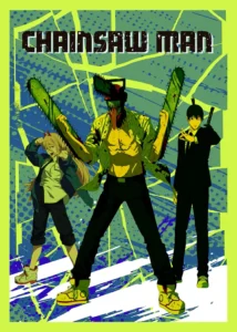 LumiPoster — Chainsaw Man — Green shards