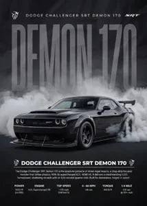 LumiPoster — Dodge Challenger — Demon 170