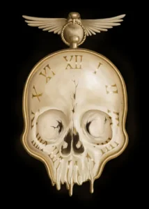 LumiPoster — Skull pocket watch