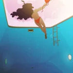 LumiPoster — غطسة في مسبح أزرق
