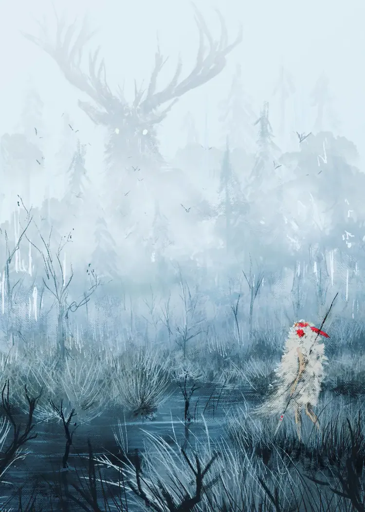 lumi-boards-art-05fb37f24af9f7c0-1.webp LumiPoster — Spirits of the Misty Forest - Image 1