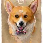 LumiPoster — Corgi — small crown