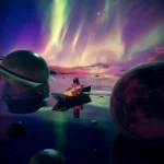 LumiPoster — قارب بين الكواكب والشفق