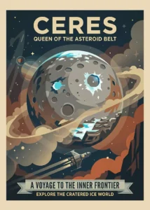 LumiPoster — Ceres — Queen of the asteroid belt