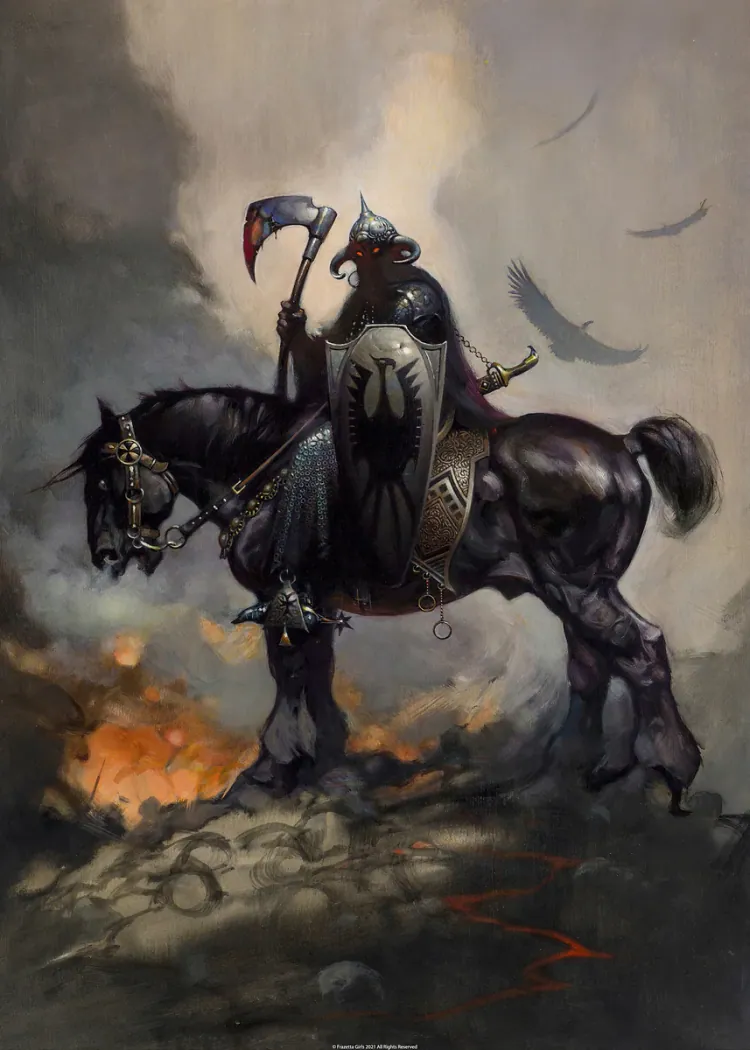lumi-boards-art-0a39de26f0eeeda3-1.webp LumiPoster — The black knight and the axe - Image 1