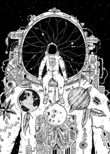 LumiPoster — Astronaut — star machine