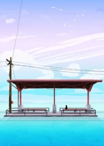 LumiPoster — Quiet station over the water