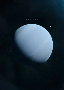LumiPoster — Neptune in space