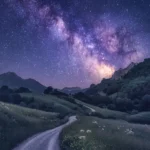 LumiPoster — Road under the Milky Way