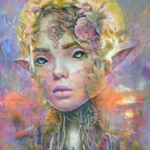 LumiPoster — Luminous pink portrait