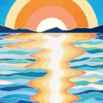 LumiPoster — Sunrise reflected on the sea