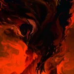LumiPoster — A monster of flame