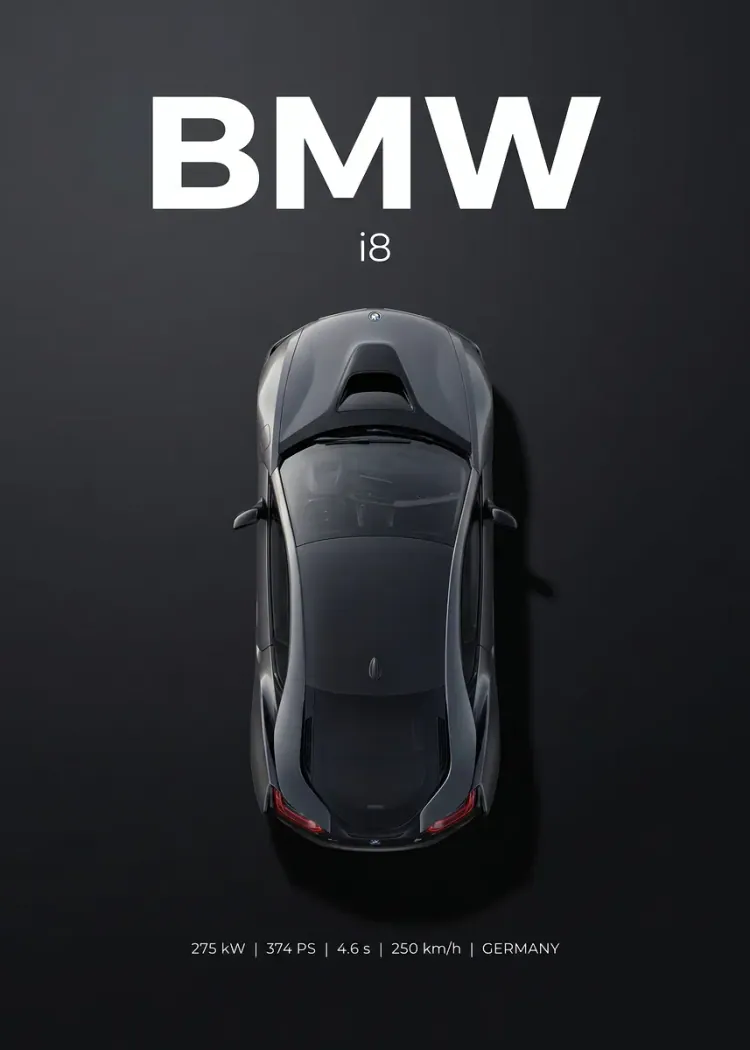 lumi-boards-art-1e7d80e42c26a75b-1.webp LumiPoster — BMW i8 — top view - Image 1