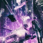 LumiPoster — Violet neon streets