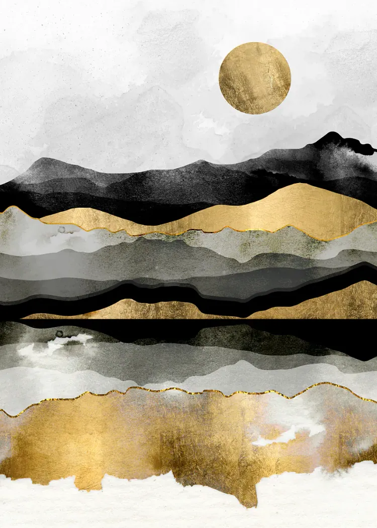 lumi-boards-art-25a410e37a14d3f4 LumiPoster — جبال الذهب والأسود - الصورة 1