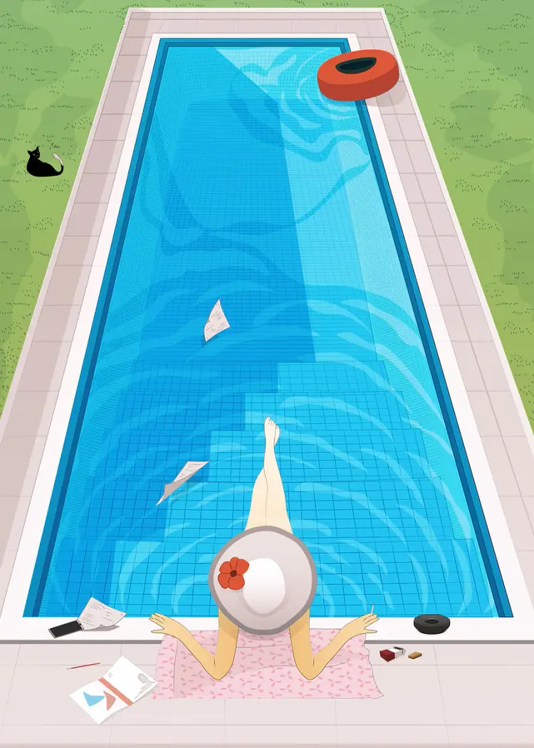 lumi-boards-art-28f3ee9a7632cad9 LumiPoster — استرخاء بجانب المسبح - الصورة 1