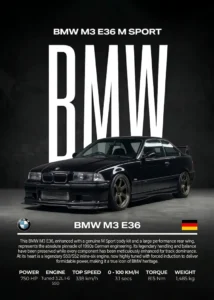 LumiPoster — بي إم دبليو M3 E36