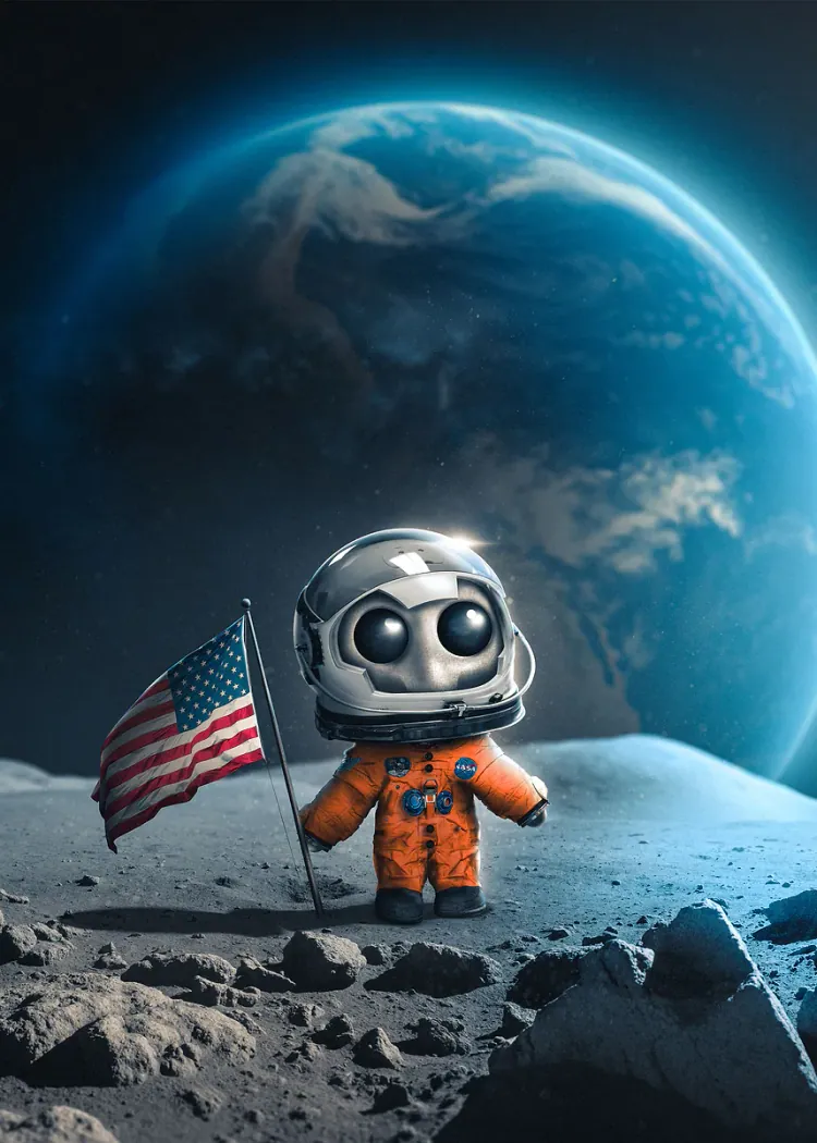 lumi-boards-art-2cc472158ef6c231-1.webp LumiPoster — Little astronaut on the moon - Image 1