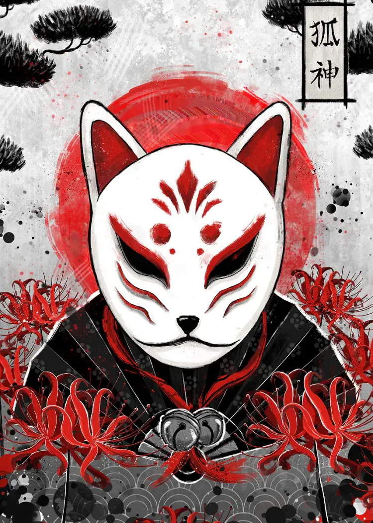 lumi-boards-art-31f3f5ae42cd2ba8 LumiPoster — قناع الثعلب الأحمر - الصورة 1