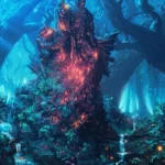LumiPoster — The glowing forest guardian