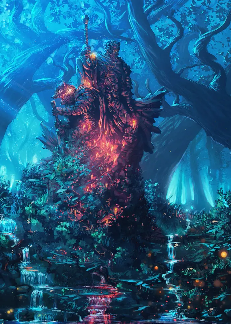 lumi-boards-art-35732dff5acd5237 LumiPoster — حارس الغابة المتوهج - الصورة 1