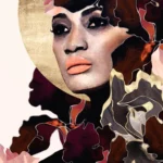 LumiPoster — بورتريه بين الزهور الداكنة