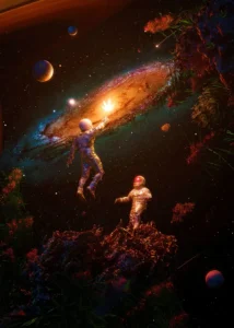 LumiPoster — Astronauts and a touch of the galaxy