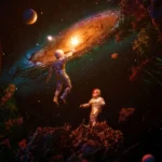 LumiPoster — رواد فضاء ولمسة المجرة