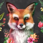 LumiPoster — ثعلب بين الزهور