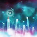 LumiPoster — أعمدة مضيئة تحت الشهب