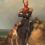 LumiPoster — An officer and a dog in the countryside
