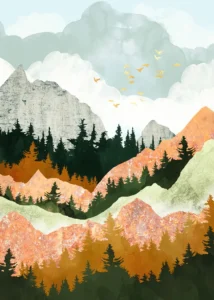 LumiPoster — Forests and mountains in autumn colors