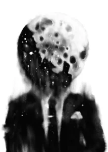 LumiPoster — Portrait of a melting moon