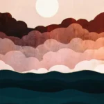 LumiPoster — Sun above pink clouds
