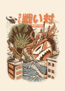 LumiPoster — Food monster battle
