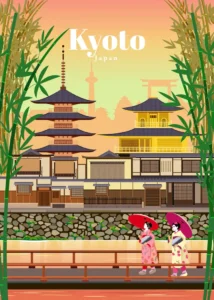 LumiPoster — Kyoto travel poster
