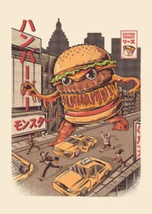 LumiPoster — New York's burger monster