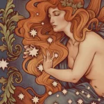 LumiPoster — حارسة النجوم — زخارف ذهبية