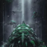 LumiPoster — An island of roots in the forest