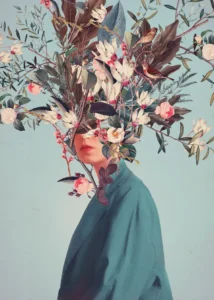 LumiPoster — Woman with a crown of flowers