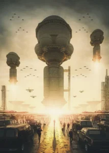 LumiPoster — أبراج عائمة فوق المدينة