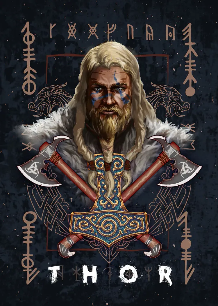 lumi-boards-art-5c5503d5c424769a-1.webp LumiPoster — Thor - Nordic Mythology - Image 1