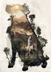 LumiPoster — قطة من الغابات