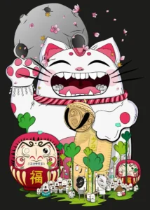 LumiPoster — Lucky Cat - Colorful World