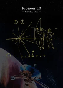 LumiPoster — بايونير 10 رسالة إلى الفضاء