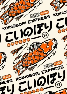 LumiPoster — Koinobori fish decoration